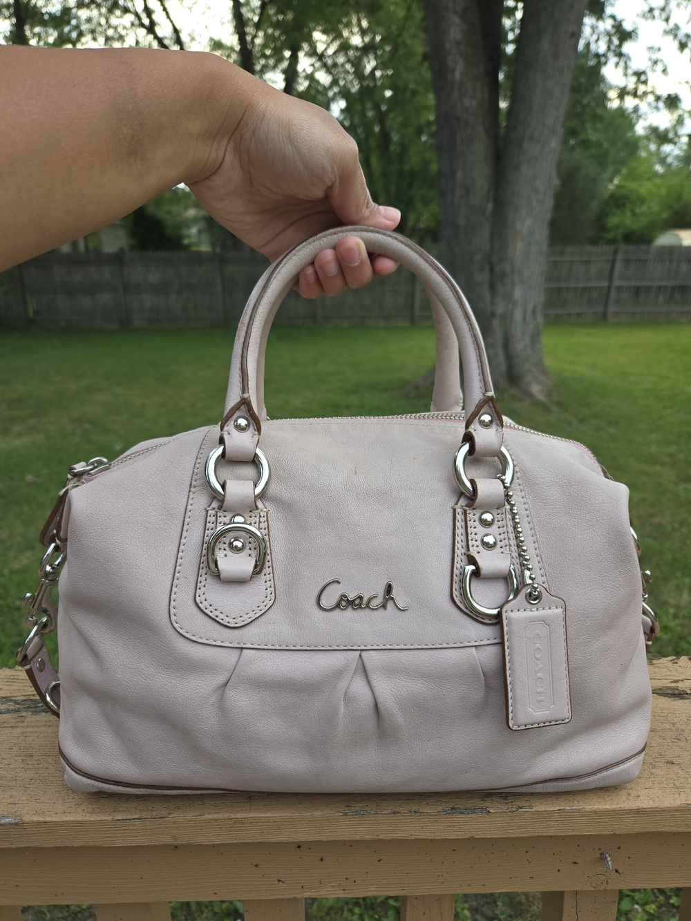 Coach Y2K Ashley Soft Pink Satchel Bag #F15445